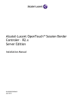 Alcatel-Lucent OpenTouch™ Session Border Controler – R2.x