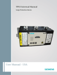 User Manual - USA - TPS3 Surge Protection Resource Library