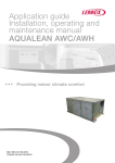 AQUALEAN AWC/AWH Application guide Installation, operating and