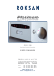 PR15B Dual Mono Precision Preamplifier USER MANUAL