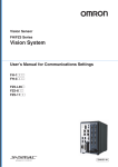Vision System FH/FZ5 Series User`s Manual for Communications
