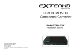 Dual HDMI to HD Component Converter