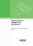 User Manual PCI/ PCI Express COMM Series User Manual