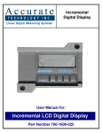 Incremental LCD Digital Display