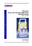 Thoracic Pump User Manual - Clements Medical Equipment