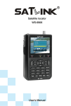 WS-6906 Satellite locator User`s Manual