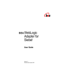 BEA WebLogic Adapter for Siebel User Manual