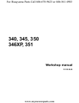 Workshop Manual, 340/345/350/346 XP/351, 1999