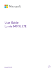 Lumia 640 XL LTE User Guide
