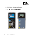 LANTEK 6/7/7G Upgrades