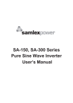 Samlex® SA Series Pure Sine Wave Inverter Guide