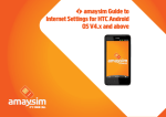Internet Settings for HTC Android OS V4.x and above