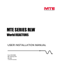 RLW Reactors User Manual