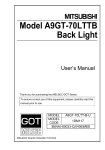 Model A9GT-70LTTB Back Light User`s Manual