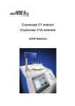 User Manual Gerber Cryoscope C1