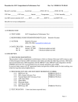 Procedure for LET Comprehensive Performance Test Doc. No