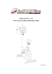 USER MANUAL – EN IN 9119 Exercise Bike inSPORTline UB40i