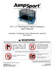 10x17 Safety Enclosure User`s Manual