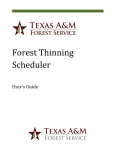 User Manual - Forest Thinning Scheduler