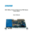 DMC VMEbus Pentium III Based Dual PMC Module