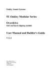 5U Oakley Modular Series Overdrive User Manual and Builder`s Guide