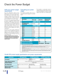 Calculate the power budget