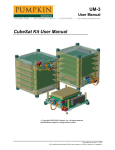 UM-3 CubeSat Kit User Manual