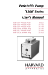 Peristaltic Pump 1200 Series User`s Manual