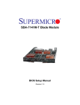SBA-7141M-T Blade Module BIOS Setup Manual