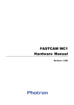 FASTCAM MC1 Hardware Manual