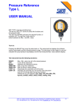 Pressure Reference Type L USER MANUAL