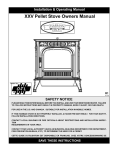 XXV Pellet Stove Owners Manual