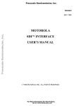 motorola sdi™ interface user`s manual