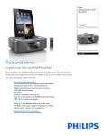 DC390/37 Philips docking station for iPod/iPhone/iPad