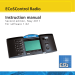 Instruction manual ECoSControl Radio - ESU