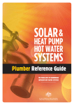 Solar and heat pump hot water systems plumbers reference guide