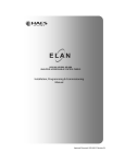 Elan Installation & Commissioning Manual