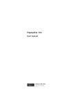 Preamplifier Preamplifier 720 User manual User manual