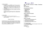 SE2 HOLLAND Electronic Postage Computing Scale User`s Manual