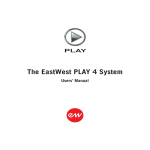EastWest PLAY 4 System Manual - Soundsonline