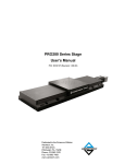 PRO280 Series Stage User`s Manual