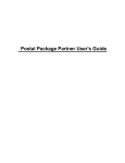 Postal Package Partner User`s Guide
