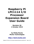 Raspberry Pi LPC1114 I/O Processor Expansion Board User Guide
