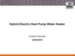 The Hybrid Electric Heat Pump water heater from