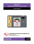 WRM-10 - Vanguard Instruments Company, Inc.