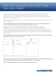 Microlab® Disposable Tip Hand Probe Instruction Sheet