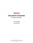 Neevia Document Converter Pro user manual