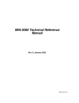 MHI-2000 Technical Reference Manual