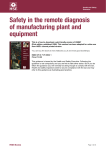 Safety in the remote diagnosis of manufacturing plant and