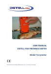 USER MANUAL DISTELL FISH FRESHNESS METER